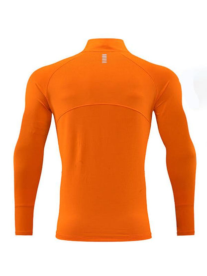 Men's Ultimate Quick-Dry Performance Top with Stand-Up Collar for Year-Round Comfort - MENLL