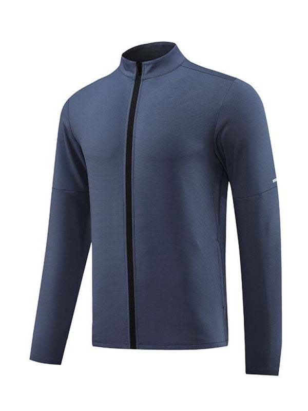 Essential Men's Full Zip Cardigan - Versatile Fitness & Casual Running Wear - MENLL