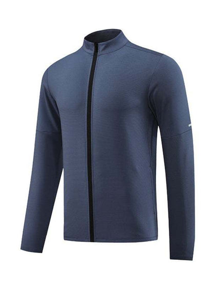 Essential Men's Full Zip Cardigan - Versatile Fitness & Casual Running Wear - MENLL