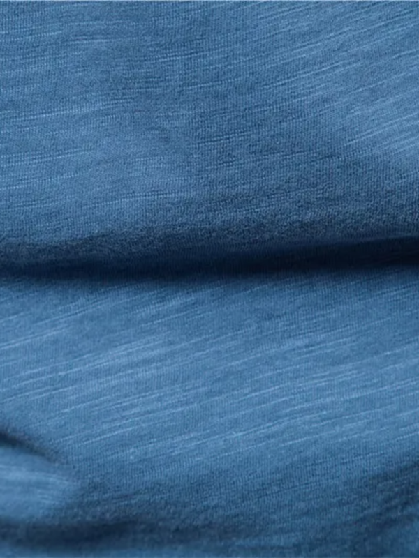 Men's Premium Slub Cotton Round Neck Tee - Effortless Style for Spring & Summer