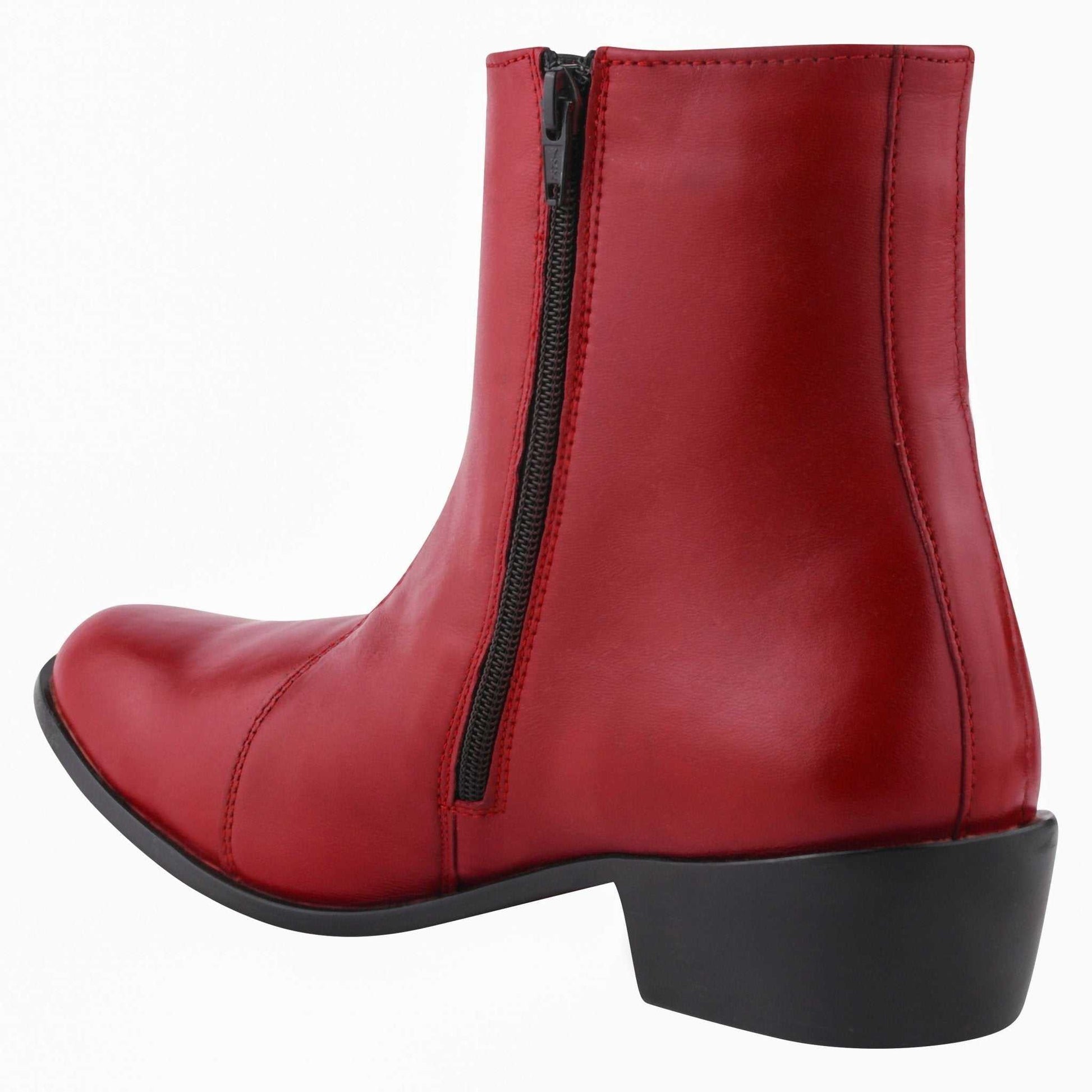 Jazzy Jackman Leather Ankle Length Boots for Men - MENLL
