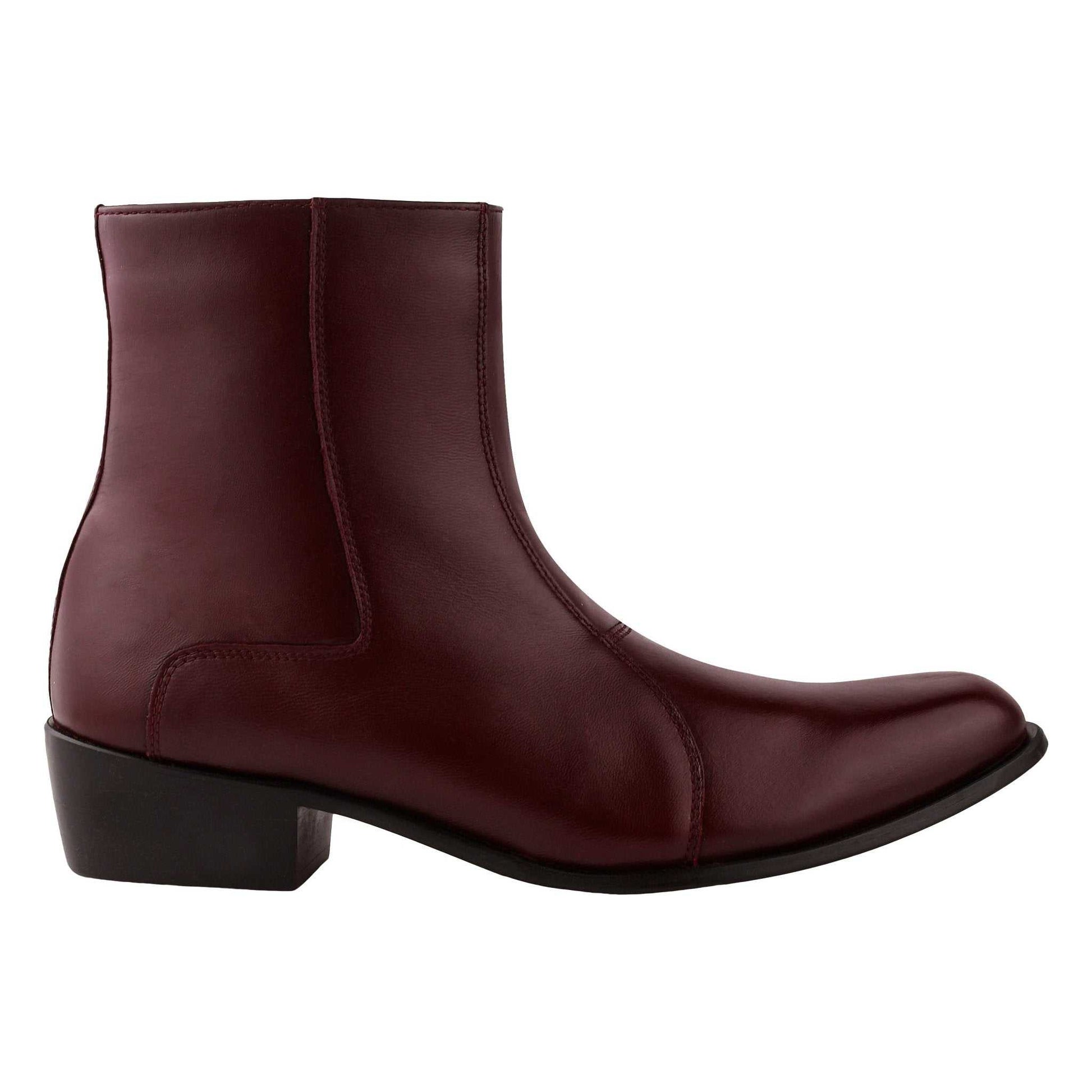 Jazzy Jackman Leather Ankle Length Boots for Men - MENLL