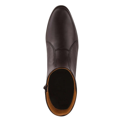 Jazzy Jackman Leather Ankle Length Boots for Men - MENLL