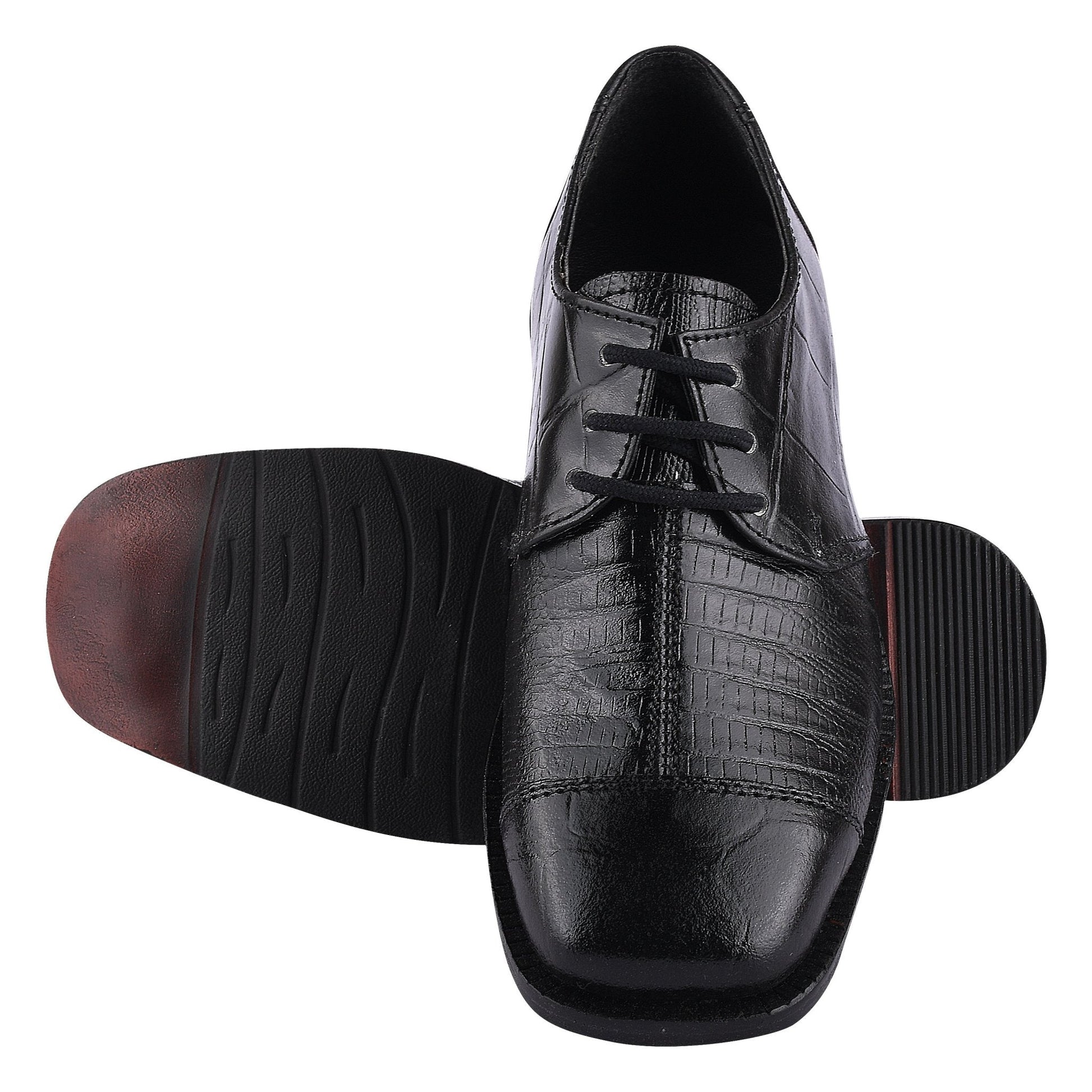 Dresses - Joseph Black Leather Oxford Style Dress Shoes for Kids LIBERTYZENO