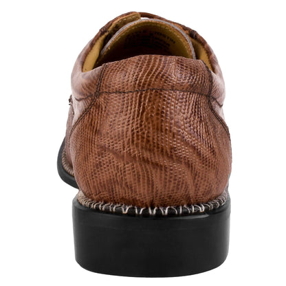 Jostin Genuine Leather Lizard Print Oxford Style Dress Shoes For Men - MENLL