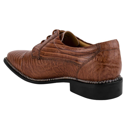 Jostin Genuine Leather Lizard Print Oxford Style Dress Shoes For Men - MENLL