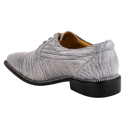 Jostin Genuine Leather Lizard Print Oxford Style Dress Shoes For Men - MENLL