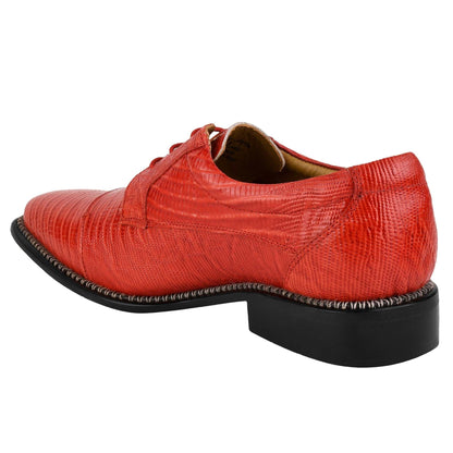 Jostin Genuine Leather Lizard Print Oxford Style Dress Shoes For Men - MENLL