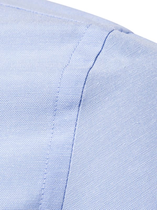Stylish Men's Oversized Cotton Oxford Shirt - Long Sleeve Casual Elegance for Every Occasion - MENLL