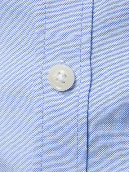 Stylish Men's Oversized Cotton Oxford Shirt - Long Sleeve Casual Elegance for Every Occasion - MENLL