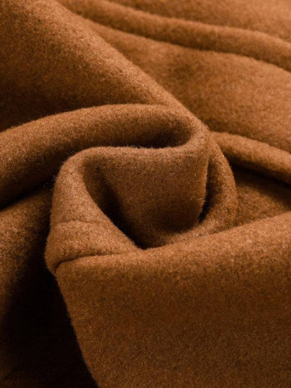 Stylish Men's Wool Double Collar Zipper Coat for Autumn & Winter - MENLL
