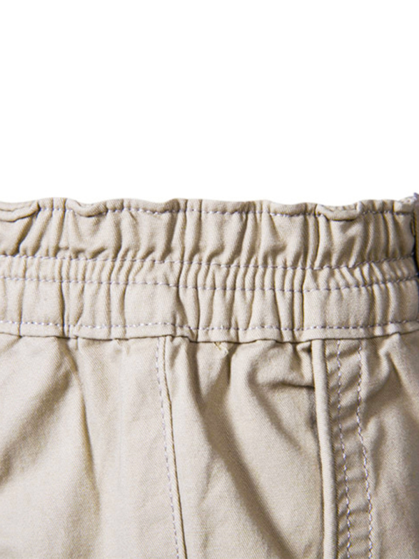 Men's Stylish Cotton Slim Fit Casual Shorts - Comfortable & Versatile Solid Color Fashion for Spring-Summer - MENLL
