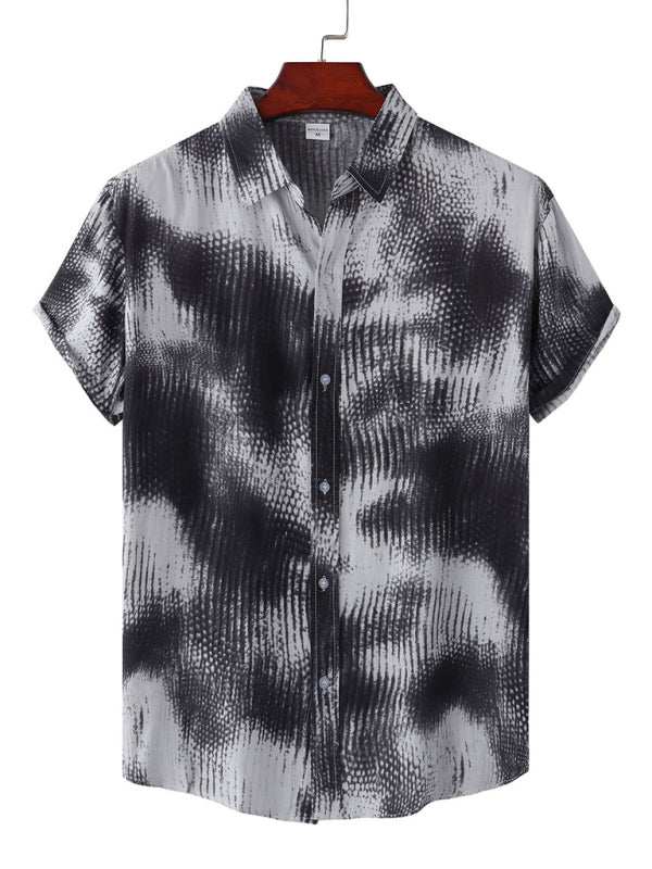 Vibrant Hawaiian Floral Short Sleeve Beach Shirt for Effortless Summer Style - MENLL