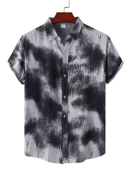 Vibrant Hawaiian Floral Short Sleeve Beach Shirt for Effortless Summer Style - MENLL
