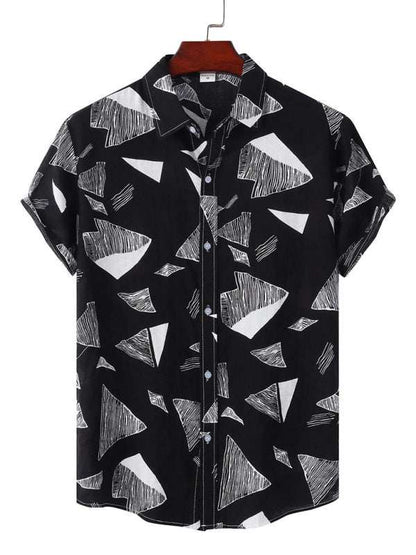 Vibrant Hawaiian Floral Short Sleeve Beach Shirt for Effortless Summer Style - MENLL