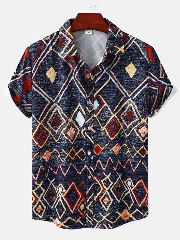 Vibrant Men's Tropical Floral Beach Shirt for Effortless Summer Style - MENLL