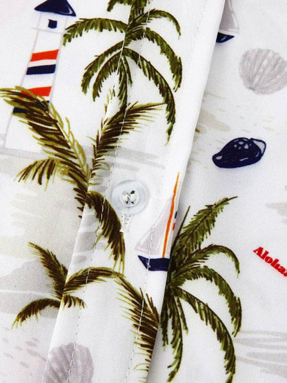Vibrant Men's Tropical Floral Beach Shirt for Effortless Summer Style - MENLL