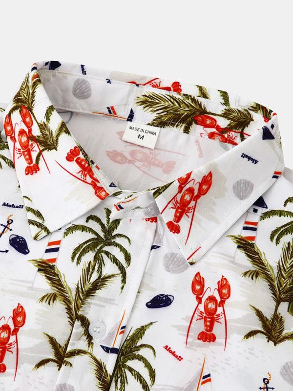 Vibrant Men's Tropical Floral Beach Shirt for Effortless Summer Style - MENLL
