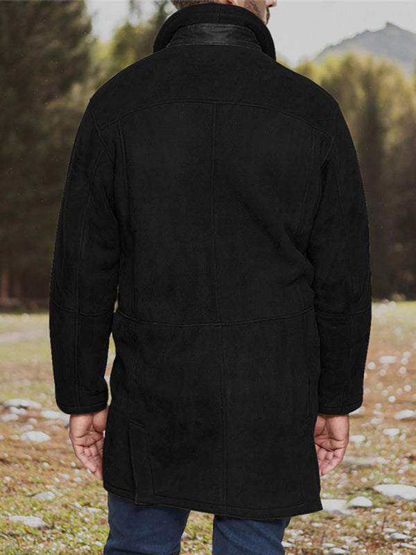 Stylish Men's Loose-Fit Woolen Zipper Coat for Effortless Spring-Summer Chic - MENLL