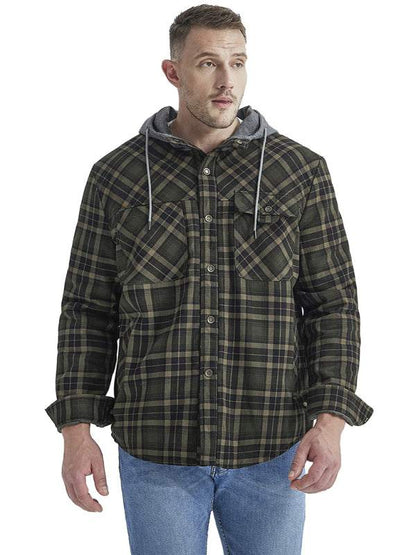 Cozy Plaid Hooded Jacket for Men – Perfect for Spring and Summer Adventures