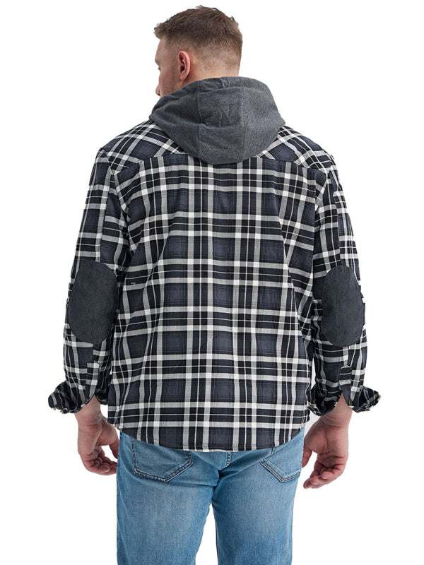 Cozy Plaid Hooded Jacket for Men – Perfect for Spring and Summer Adventures
