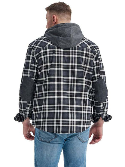 Cozy Plaid Hooded Jacket for Men – Perfect for Spring and Summer Adventures