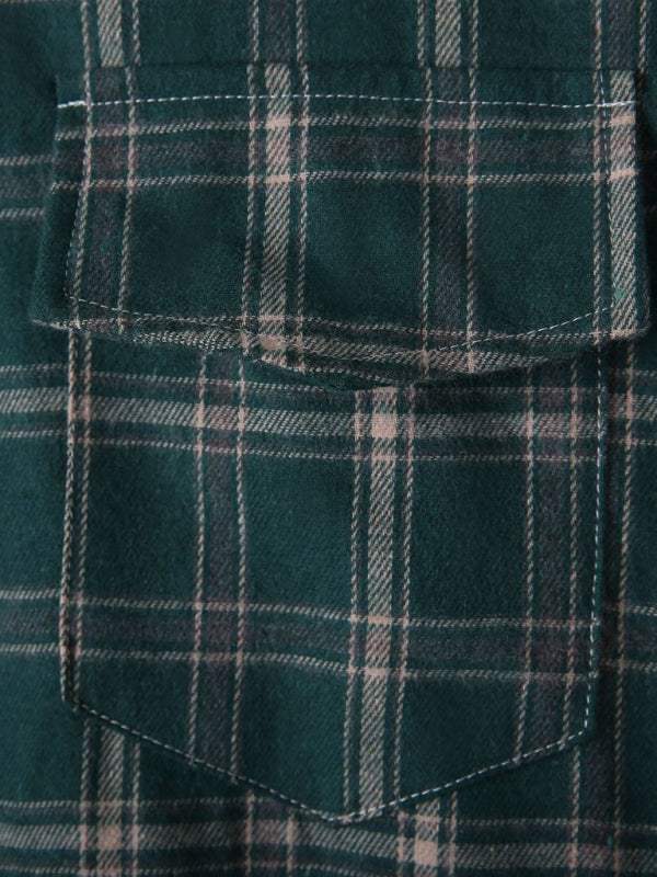Chic Plaid Long-Sleeve Cardigan Jacket – Versatile Casual Essential for Effortless Style - MENLL