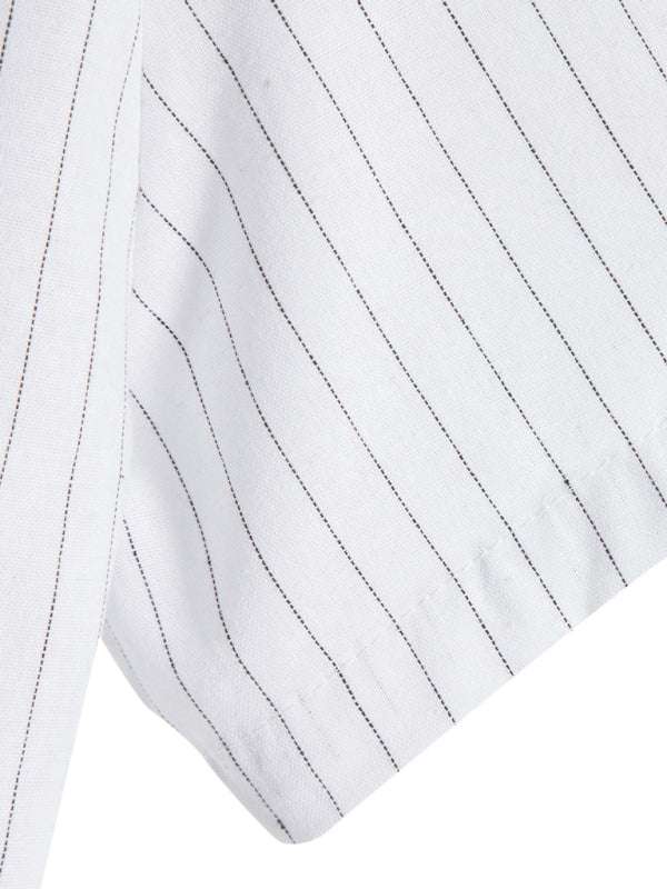 Trendy Striped Short Sleeve Shirt for Men – Casual Comfort Meets Style! - MENLL