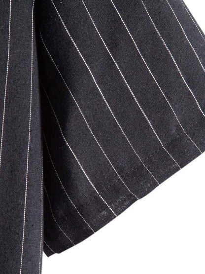 Trendy Striped Short Sleeve Shirt for Men – Casual Comfort Meets Style! - MENLL