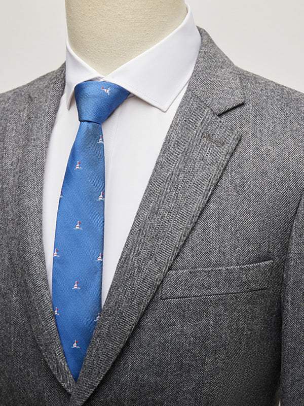 Four Seasons Lapel Collar Solid Wool Regular Sleeve Coat - MENLL