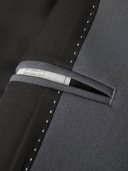 Men's Business Solid Polyester Suit - MENLL