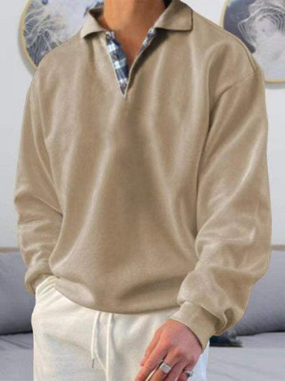 Luxe Men's Casual Polo Shirt with Effortless Elegance – Long Sleeve, Soft Touch, Perfect for Every Occasion