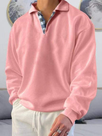 Luxe Men's Casual Polo Shirt with Effortless Elegance – Long Sleeve, Soft Touch, Perfect for Every Occasion