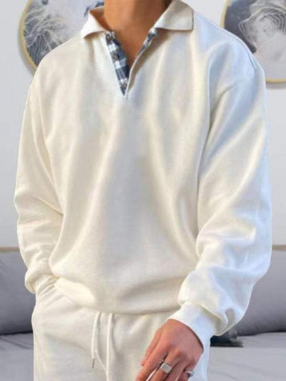 Luxe Men's Casual Polo Shirt with Effortless Elegance – Long Sleeve, Soft Touch, Perfect for Every Occasion