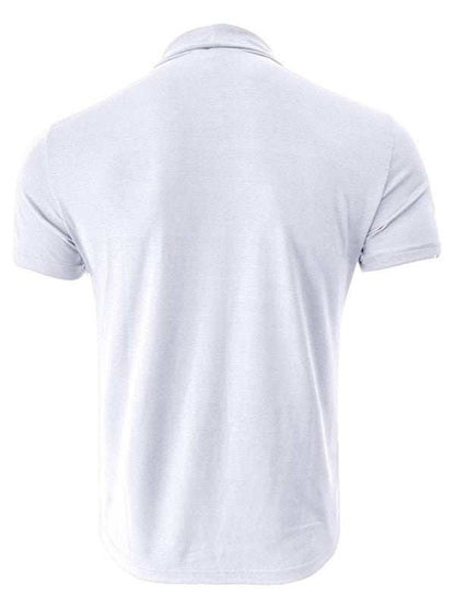 Versatile Men's Short-Sleeve Turtleneck Tee - Perfect for Spring and Summer Styling - MENLL