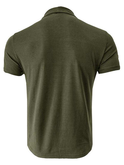 Versatile Men's Short-Sleeve Turtleneck Tee - Perfect for Spring and Summer Styling - MENLL