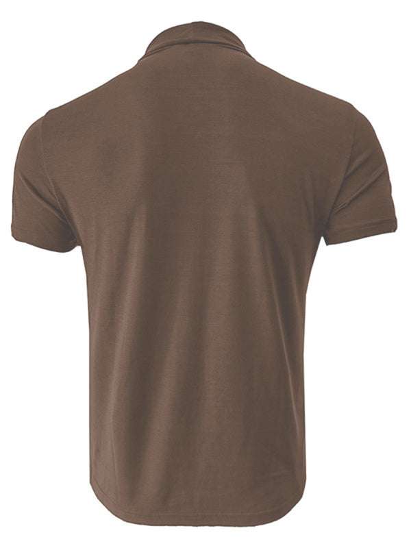 Versatile Men's Short-Sleeve Turtleneck Tee - Perfect for Spring and Summer Styling - MENLL