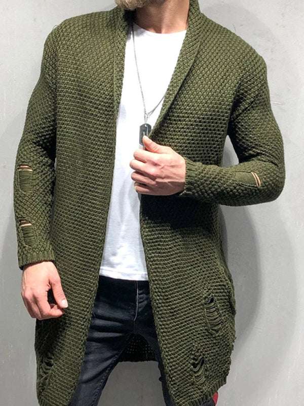 Cozy Chic Knitted Cardigan - Versatile Mid-Length Layer for Autumn-Winter Elegance - MENLL