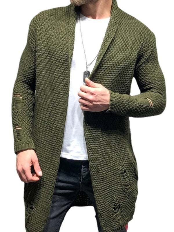 Cozy Chic Knitted Cardigan - Versatile Mid-Length Layer for Autumn-Winter Elegance - MENLL