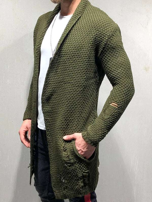 Cozy Chic Knitted Cardigan - Versatile Mid-Length Layer for Autumn-Winter Elegance - MENLL