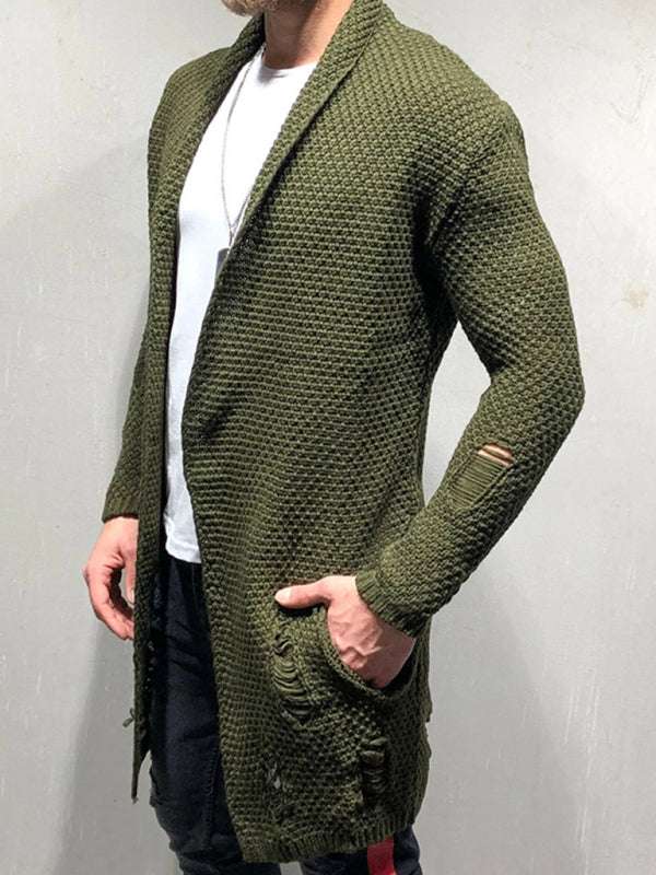 Cozy Chic Knitted Cardigan - Versatile Mid-Length Layer for Autumn-Winter Elegance - MENLL
