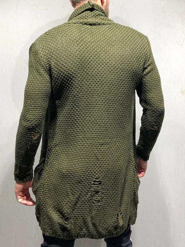 Cozy Chic Knitted Cardigan - Versatile Mid-Length Layer for Autumn-Winter Elegance - MENLL