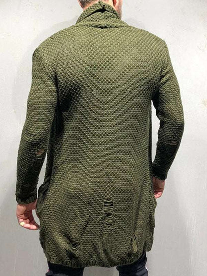 Cozy Chic Knitted Cardigan - Versatile Mid-Length Layer for Autumn-Winter Elegance - MENLL
