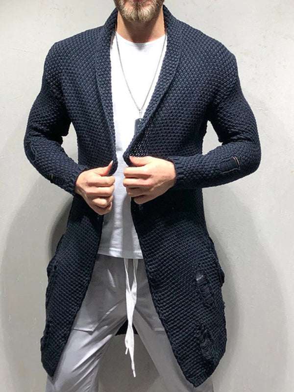 Cozy Chic Knitted Cardigan - Versatile Mid-Length Layer for Autumn-Winter Elegance - MENLL