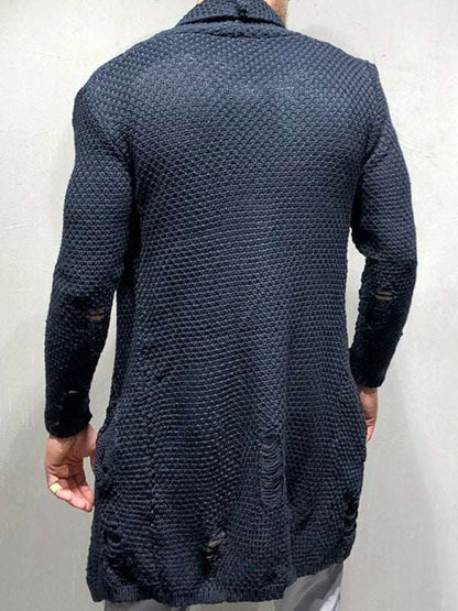 Cozy Chic Knitted Cardigan - Versatile Mid-Length Layer for Autumn-Winter Elegance - MENLL