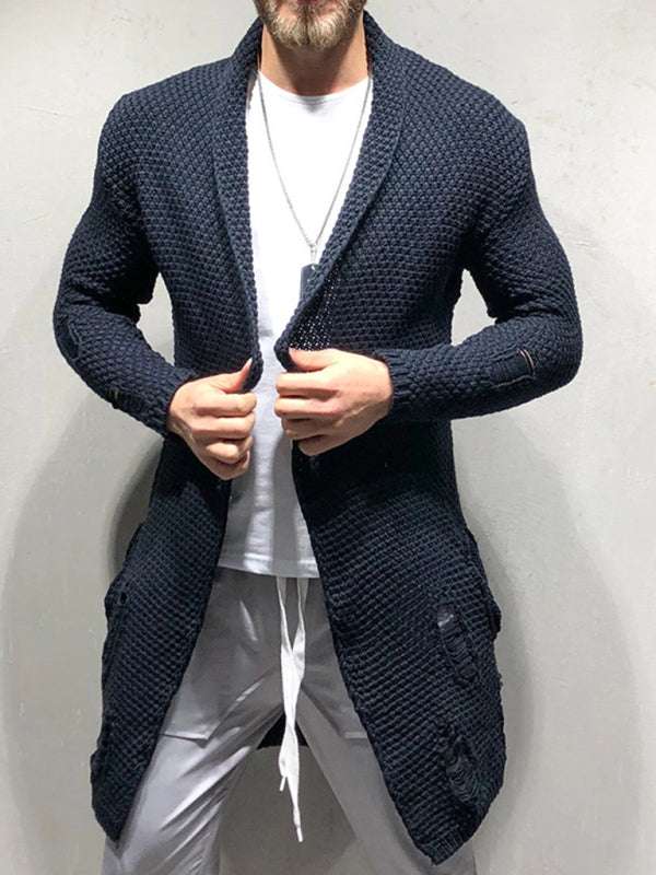 Cozy Chic Knitted Cardigan - Versatile Mid-Length Layer for Autumn-Winter Elegance - MENLL