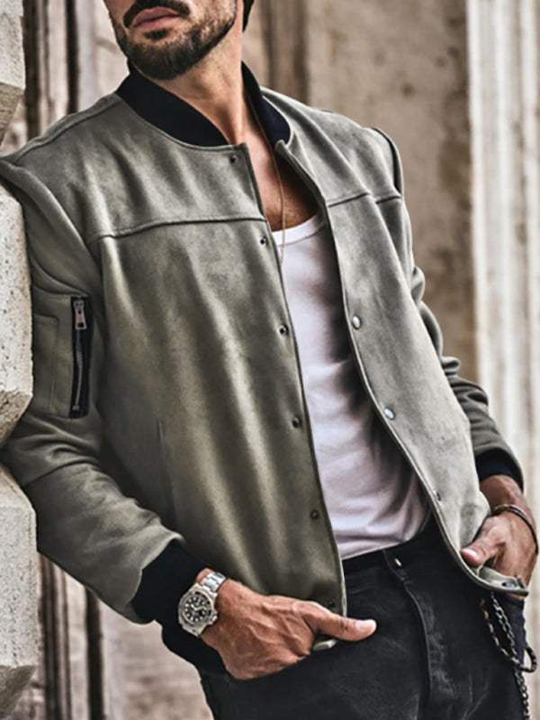 Stylish Men's Long Sleeve Cardigan Jacket for Effortless Casual Chic
