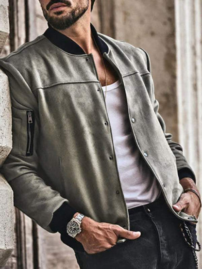 Stylish Men's Long Sleeve Cardigan Jacket for Effortless Casual Chic