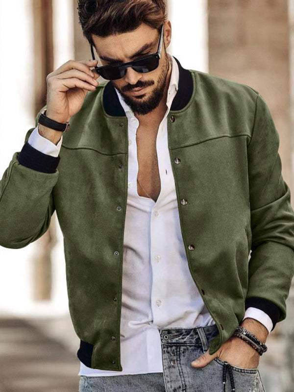 Stylish Men's Long Sleeve Cardigan Jacket for Effortless Casual Chic