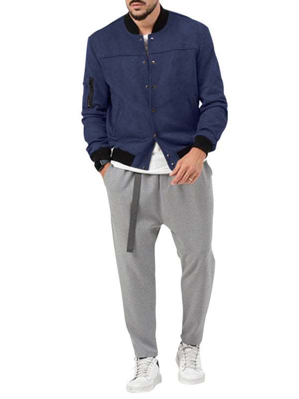 Stylish Men's Long Sleeve Cardigan Jacket for Effortless Casual Chic